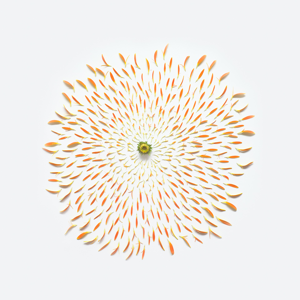 Gerbera II, from the series Exploded Flowers