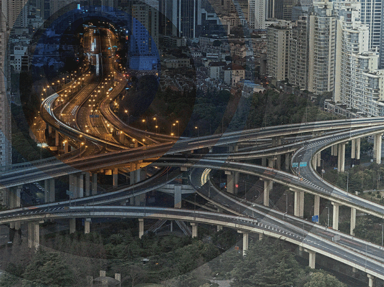 Shanghai Freeway, from the series Time is a Dimension
