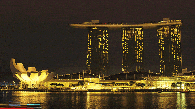 Sunset over Marina Bay Sands, from the series Time is a Dimension