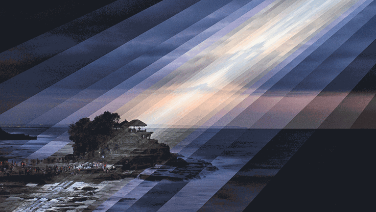 Tanah Lot Sunset, Bali, from the series Time is a Dimension